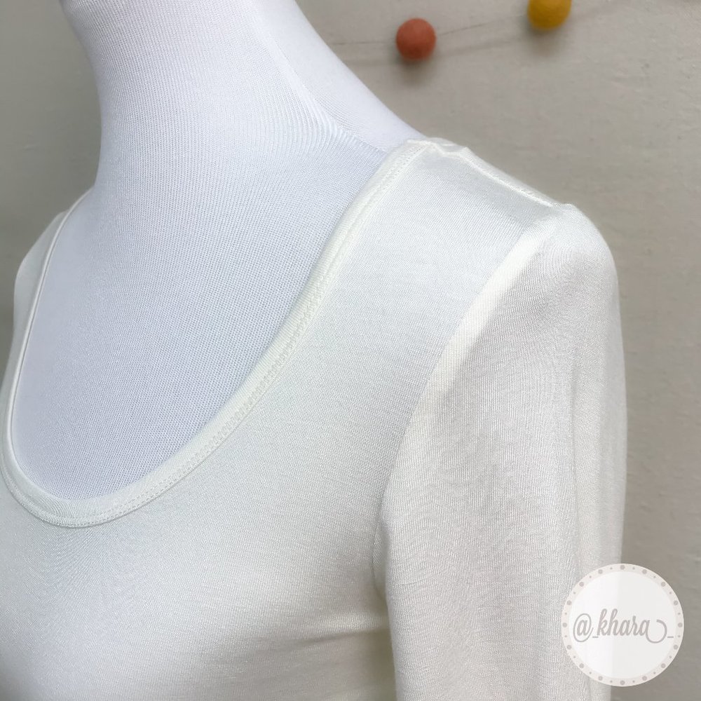 American Rag Half-Sleeve Long Crop Top - Picture 6 of 14